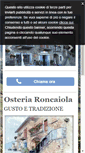 Mobile Screenshot of osteriaroncaiola.it